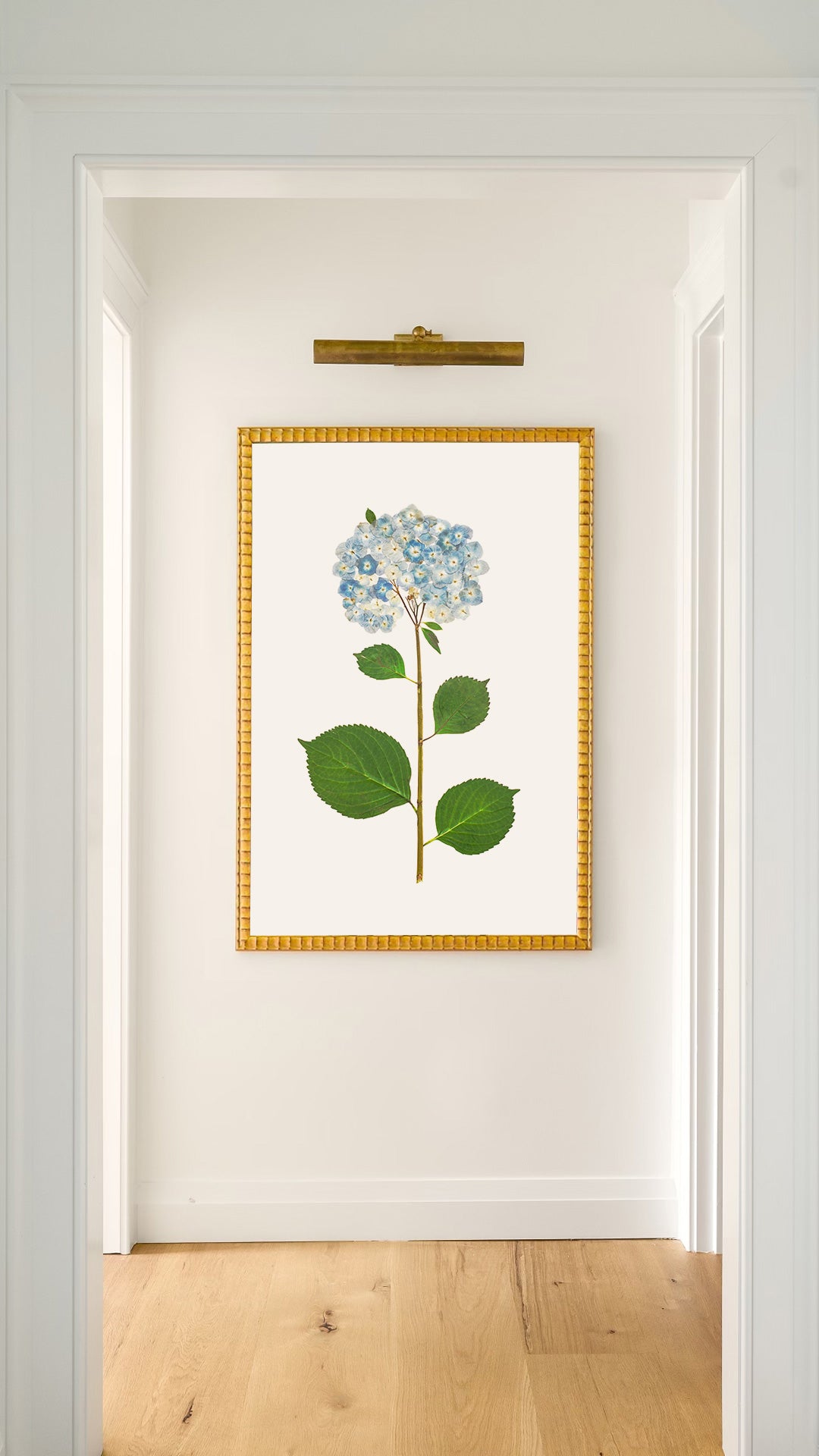 Natural Flower Hydrangea Art Prints | Hand Pressed | Original