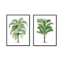 Vintage Large Palm Pair