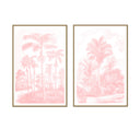 Vintage Tropical Oasis Pair