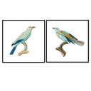 Birds of Turquoise Pair No. 2