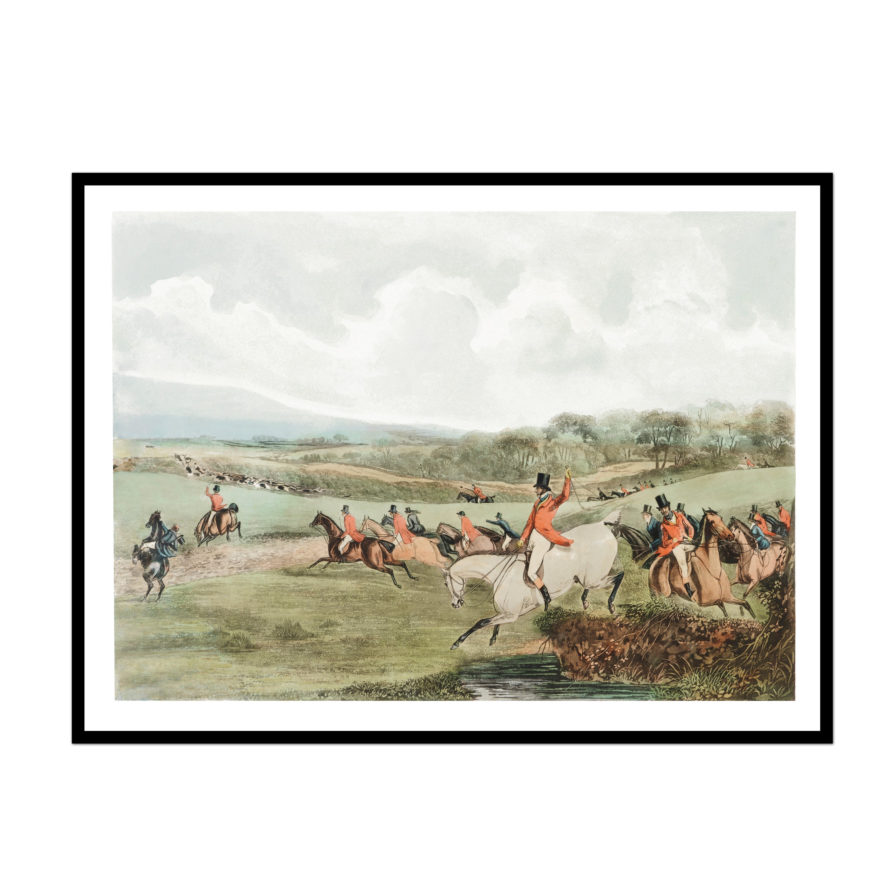 Vintage Horse & Foxhunt Wall Art | Vintage Horse Fox Hunt Art Prints ...