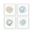 Abstract Circles Set of 4