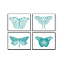 Hued Butterflies Set of 4