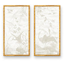 Crane Bird Panel Pair