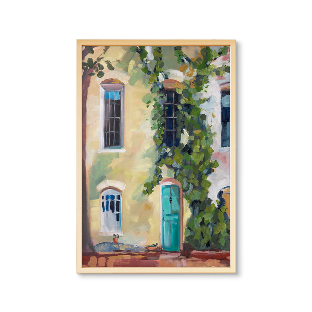 Turquoise Door by Jenny Westenhofer Painted Art Prints – Urban Garden ...