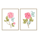 Butterfly & Peony Pair by Oh So Lovingly