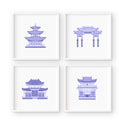 Pretty Pagoda Set of 4