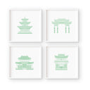 Pretty Pagoda Set of 4