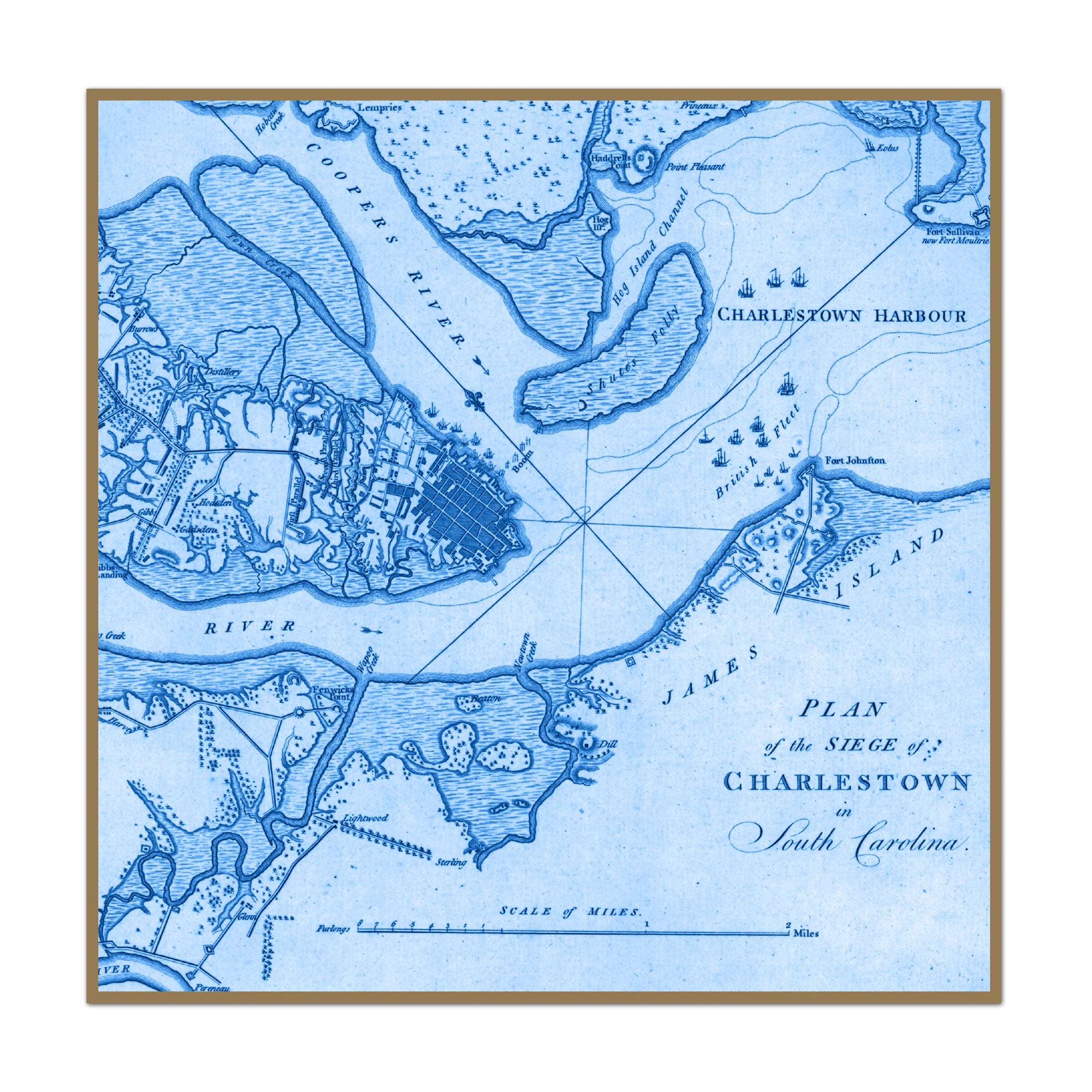 Vintage Charleston Map