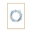 Blue & Tan Christmas Wreath