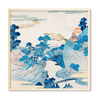 Vintage Village on the Ridge Chinoiserie Art Print – Urban Garden Prints